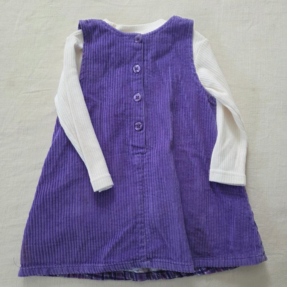 Vintage Purple Dress + Romper Set 24 months - Picture 5 of 5